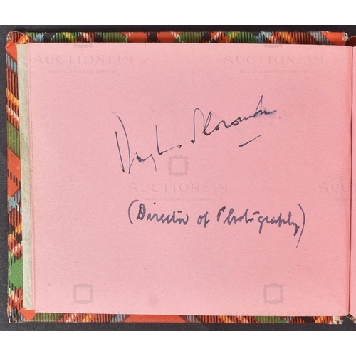 149 - Autograph Album - a vintage c1950s autograph album containing some signatures, notably the owner app... 