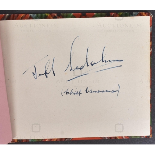 149 - Autograph Album - a vintage c1950s autograph album containing some signatures, notably the owner app... 