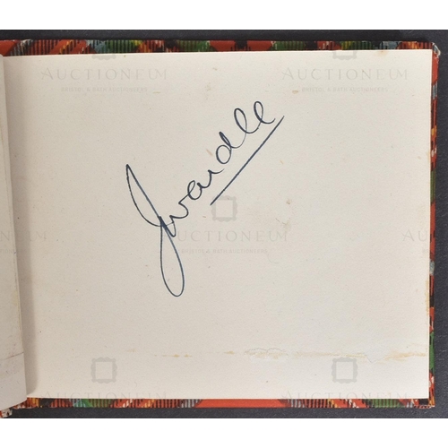 149 - Autograph Album - a vintage c1950s autograph album containing some signatures, notably the owner app... 