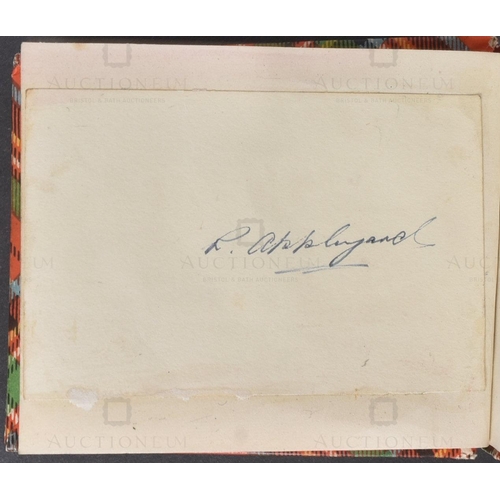 149 - Autograph Album - a vintage c1950s autograph album containing some signatures, notably the owner app... 