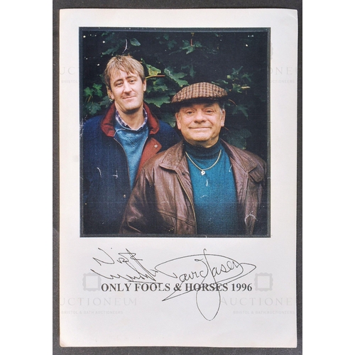 164 - Only Fools & Horses (BBC Sitcom 1981-2003) - an original production made printed autograph cast card... 