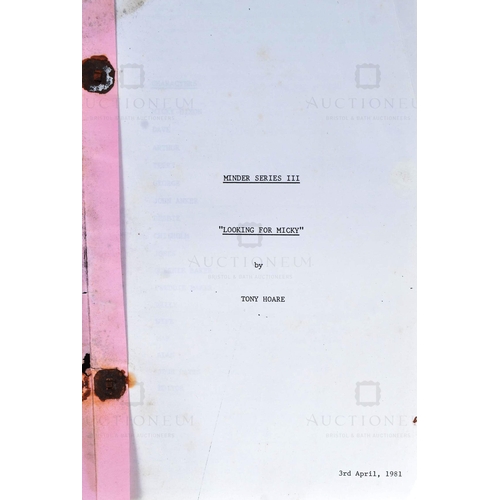 168 - Minder (Thames TV Comedy-Drama Series 1979-1994) - two original production scripts for the George Co... 