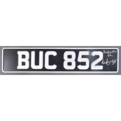 177 - Dad's Army (BBC Sitcom 1968-1977) - Ian Lavender (Private Pike) - autographed replica number plate f... 