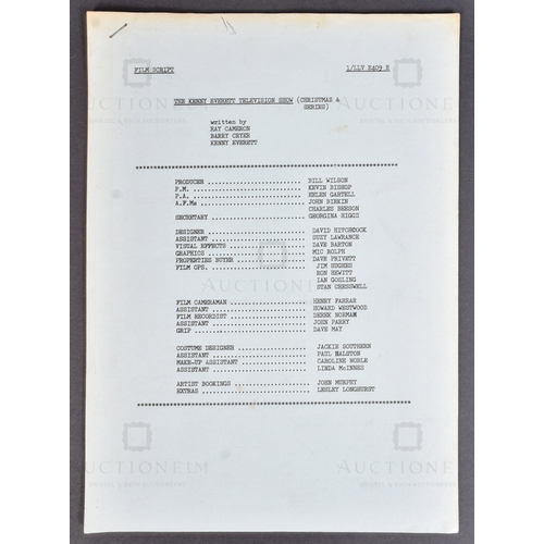 181 - The Kenny Everett Television Show (ITV Sketch Show 1978-1981) - an original production 'Film Script'... 