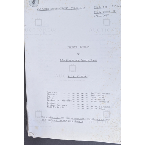 199 - Fawlty Towers (BBC Sitcom 1975-1979) - an original production used rehearsal script for the Series 2... 