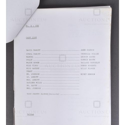 199 - Fawlty Towers (BBC Sitcom 1975-1979) - an original production used rehearsal script for the Series 2... 