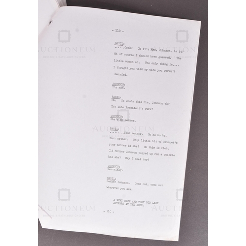 199 - Fawlty Towers (BBC Sitcom 1975-1979) - an original production used rehearsal script for the Series 2... 