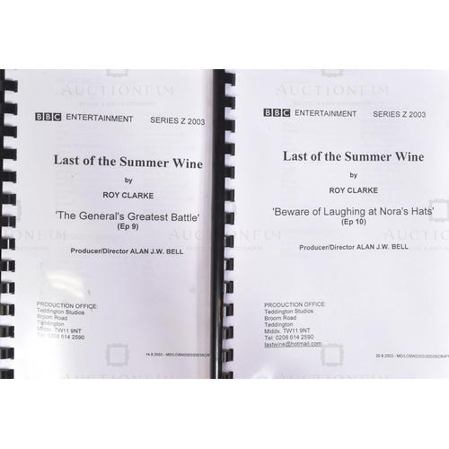 22 - From The Estate Of Tom Owen (1949-2022) - Last Of The Summer Wine - a collection of ten original pro... 