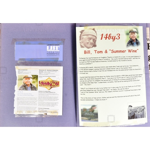 31 - From The Estate Of Tom Owen (1949-2022) - Last Of The Summer Wine - a collection of x8 scrapbooks ma... 