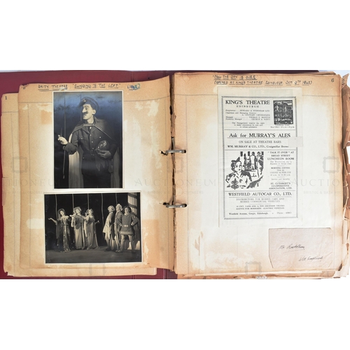 39 - From The Estate Of Bill Owen (1914-1999) - Scrapbook - Bill Owen's earliest scrapbook from his estat... 