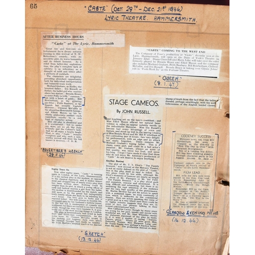 39 - From The Estate Of Bill Owen (1914-1999) - Scrapbook - Bill Owen's earliest scrapbook from his estat... 