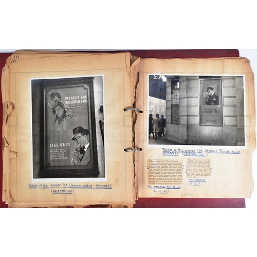 39 - From The Estate Of Bill Owen (1914-1999) - Scrapbook - Bill Owen's earliest scrapbook from his estat... 