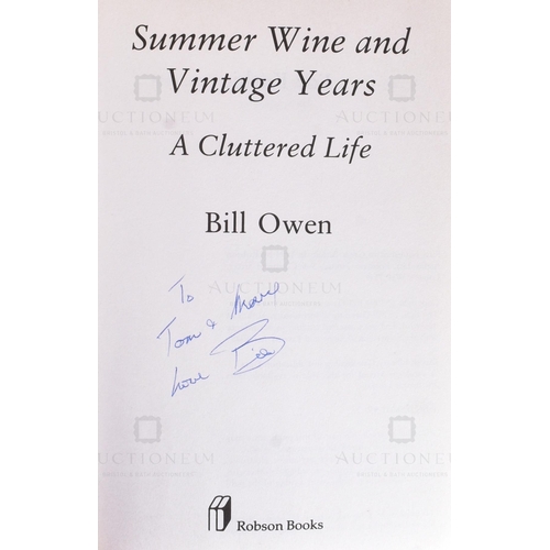 41 - From The Estate Of Bill Owen (1914-1999) - Last Of The Summer Wine - 'Summer Wine And Vintage Years ... 