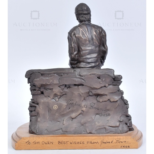 5 - From The Estate Of Tom Owen (1949-2022) - Last Of The Summer Wine - Gordon C. Brown FRSA - bronze ef... 