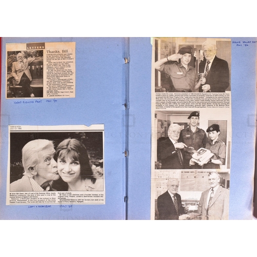 72 - From The Estate Of Bill Owen (1914-1999) - Scrapbooks - four of Bill Owen's personally made scrapboo... 