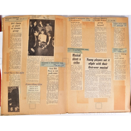 72 - From The Estate Of Bill Owen (1914-1999) - Scrapbooks - four of Bill Owen's personally made scrapboo... 