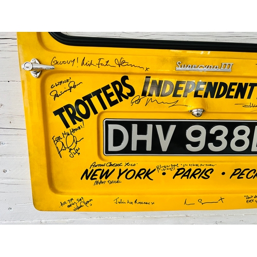 190 - Only Fools & Horses (BBC Sitcom 1981-2003) - Trotter Door - autographed Trotter Van rear door, signe... 