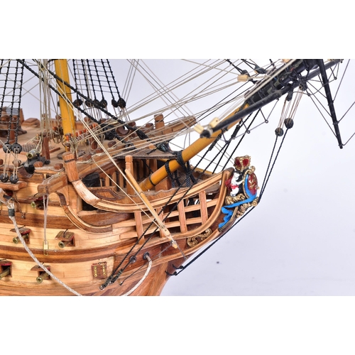 100 - HMS Victory - a museum quality scratch built large scale model of HMS Victory. The hull made of indi... 