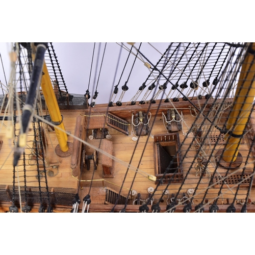 100 - HMS Victory - a museum quality scratch built large scale model of HMS Victory. The hull made of indi... 