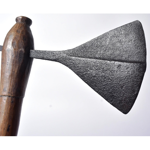 114 - A small 19th Century African Shona People ( Zimbabwe / Mozambique ) tribal axe. Stylized spear shape... 