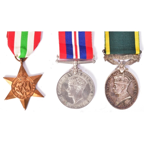 117 - A WWII Second World War medal group awarded to one 909270 Staff Sjt B. E Crofts of the R.E.M.E Royal... 