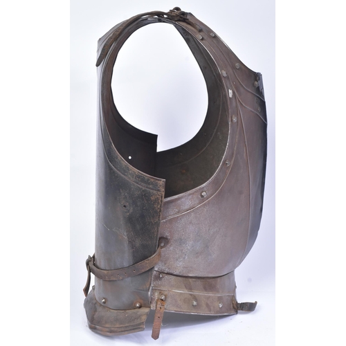 123 - A 20th Century replica of a 17th Century style Cuirass body armour. The breast plate and back plate ... 