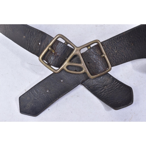 15 - A WWI First World War British 1903 Pattern MK1 90 round bandolier with a pre 1905 buckle. Leather co... 
