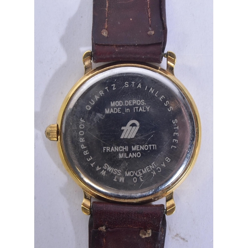 157 - Marina Militare - Italian Navy interest Marina Militare Italiana gentleman's wrist watch. Gold plate... 