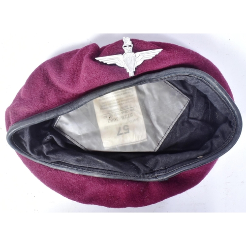 182 - A collection of x4 Military berets comprising a WWII Second World War American female side cap, WWI ... 