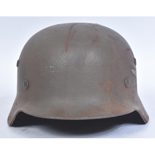 185 - A WWII Second World War Third Reich Nazi German Luftwaffe Officers M35 Stahlhelm helmet. Relic examp... 