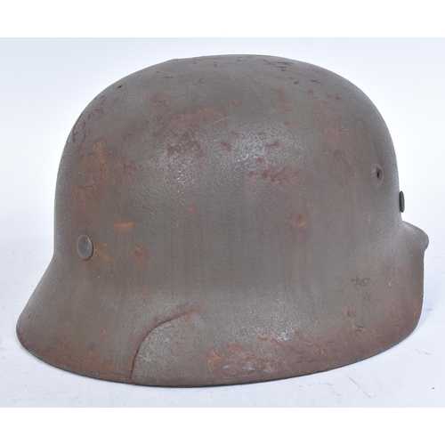 185 - A WWII Second World War Third Reich Nazi German Luftwaffe Officers M35 Stahlhelm helmet. Relic examp... 