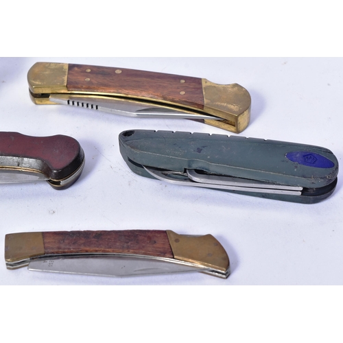 193 - A collection of x7 assorted pocket knives / pen knives to include a German Mercator K55K, x3 lock hu... 