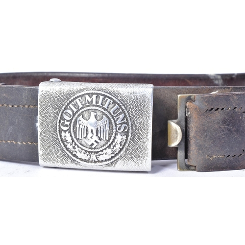 226 - An original WWII Second World War Third Reich Nazi German 'Gott Mit Uns' belt and buckle. Original b... 