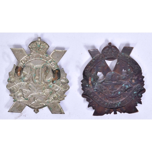 227 - Two Canadian military uniform cap badges comprising the Calgary Highlanders and Glengarry Fencibles.