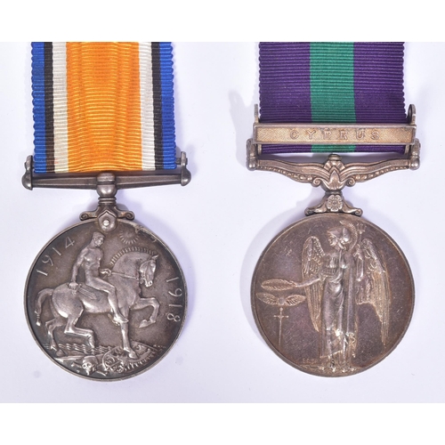 241 - A collection of assorted medals comprising a WWI First World War medal awarded to one 34556 Pte E. P... 