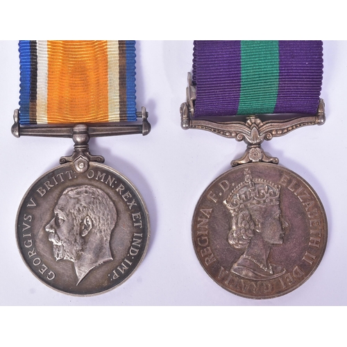 241 - A collection of assorted medals comprising a WWI First World War medal awarded to one 34556 Pte E. P... 