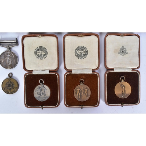 254 - Royal Sussex Regiment - a collection of medals belonging to one 6393623 Colour Sergeant A Holcombe o... 