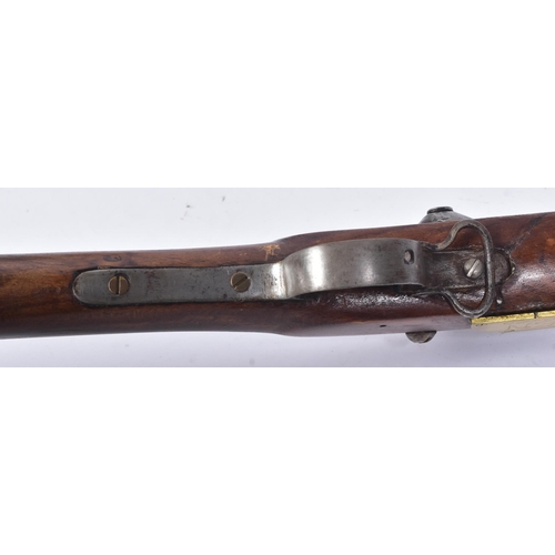 266 - A 19th Century US United States Hawken / Kentucky style flintlock percussion hammer action rifle. Me... 