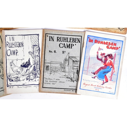 27 - WWI First World War Interest - Ruhleben internment camp - In Ruhleben Camp magazines Nos 1, 7, 40, 8... 