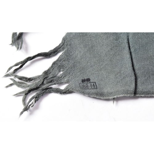 271 - A WWII Second World War Third Reich Nazi German Waffen SS Officers winter issue scarf. Printed in bl... 