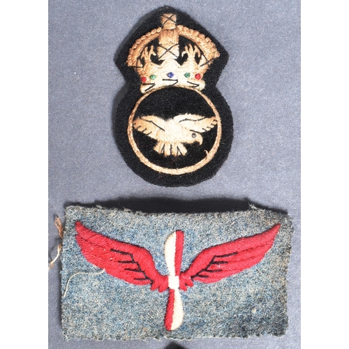 307 - A collection of WWI First World War RFC Royal Flying Corps / RAF uniform cloth patches comprising x2... 