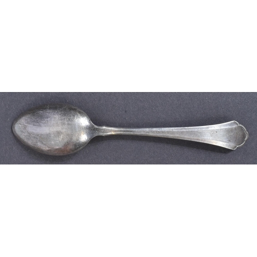 334 - A WWII Second World War Third Reich Nazi German Waffen SS spoons. Two SS runes applied to the handle... 