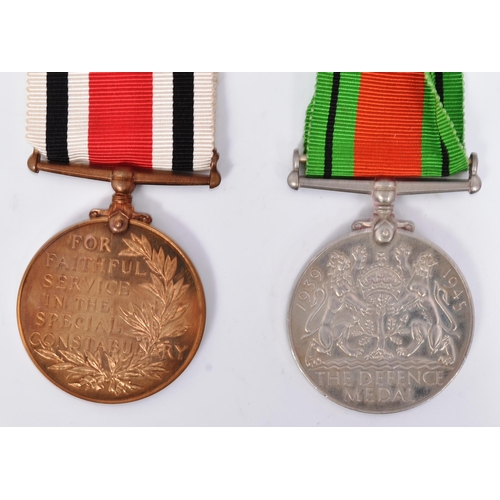 349 - A WWII Second World War British Police medal awarded to one Frederick J Roper of Herefordshire. Meda... 