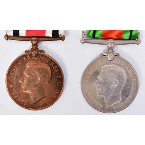 349 - A WWII Second World War British Police medal awarded to one Frederick J Roper of Herefordshire. Meda... 