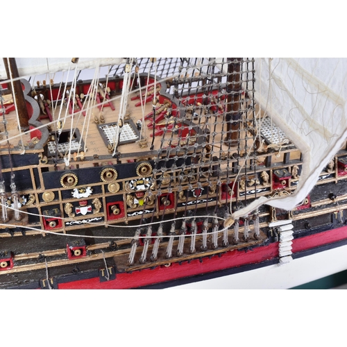 355 - HMS Sovereign Of The Seas - a museum quality scratch built large scale model of HMS Sovereign Of The... 