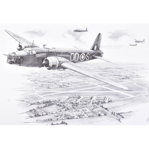 359 - WWII Second World War Interest - x2 Lancaster Bomber related autographed prints. The first 'Wellingt... 