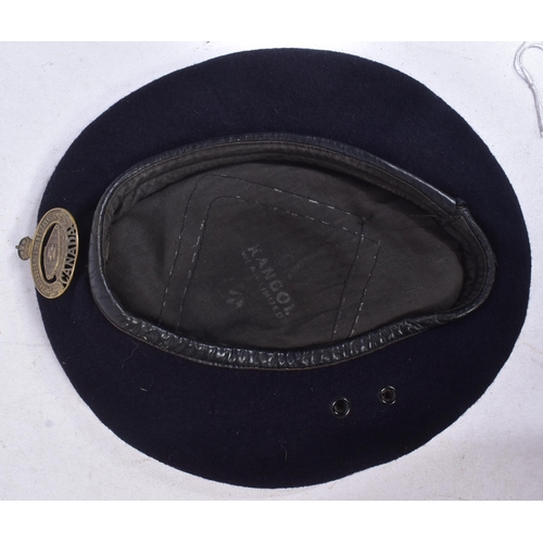 70 - A WWII Second World War Canadian Essex Regiment ( Tank) / Windsor Regiment beret. Blue wool with bla... 