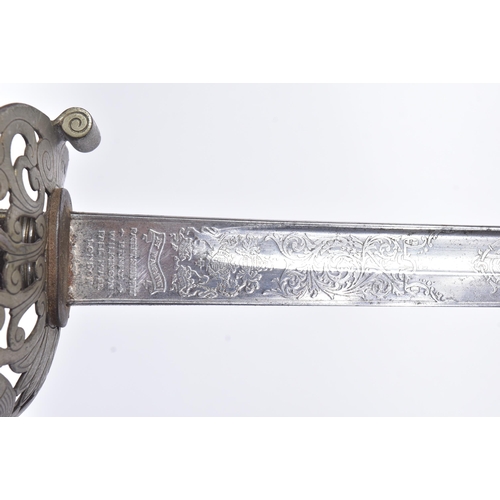 8 - A WWI First World War 1896 pattern cavalry sword to an officer of the 14th Kings Own Hussar Regiment... 