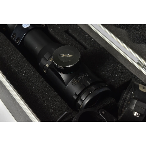 81 - An original Hawke Eclipse 30 Side Focus 6-24x50 SF IR Rifle Scope. Housed in an associated fitted ca... 