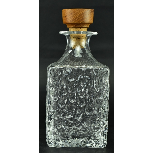 102 - Geoffrey Baxter for Whitefriars - Glacier textured - A retro 20th century designer decanter and matc... 